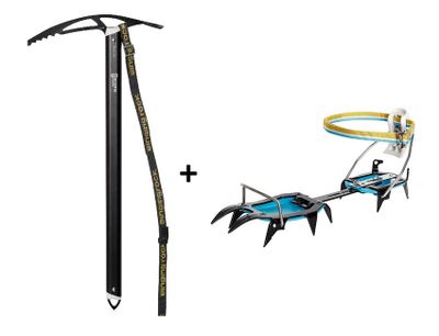 Ice axes set Singing Rock Merlin + crampons Singing Rock Fakir III Tech