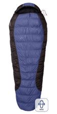 Sleeping bag Warmpeace Viking 600 Wide - 195cm - shadow blue/grey/black